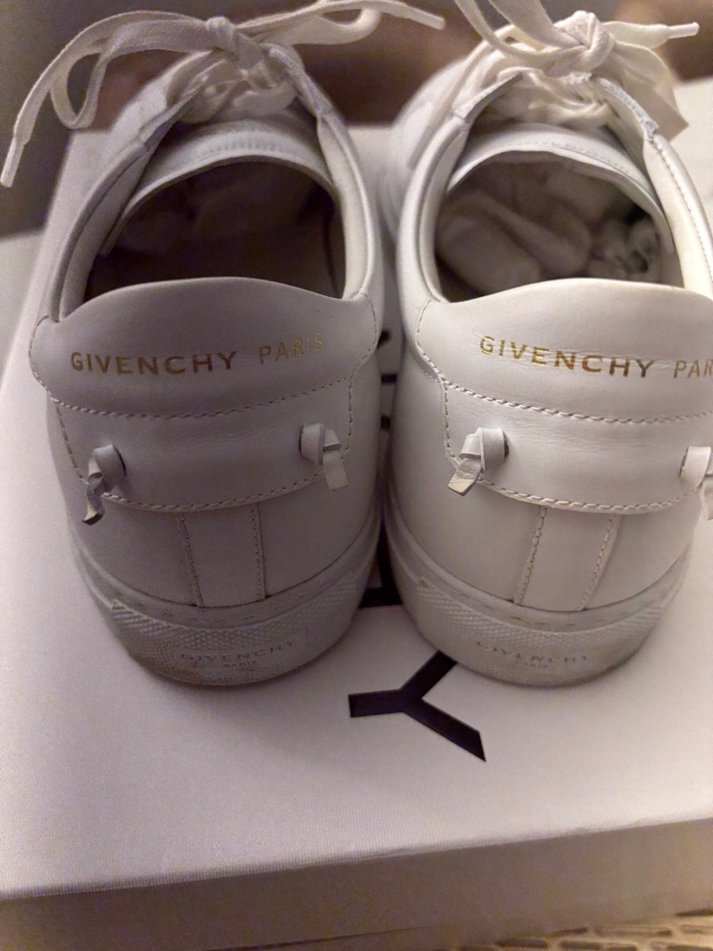 Mens White Givenchy Urban Street sneakers. size 11